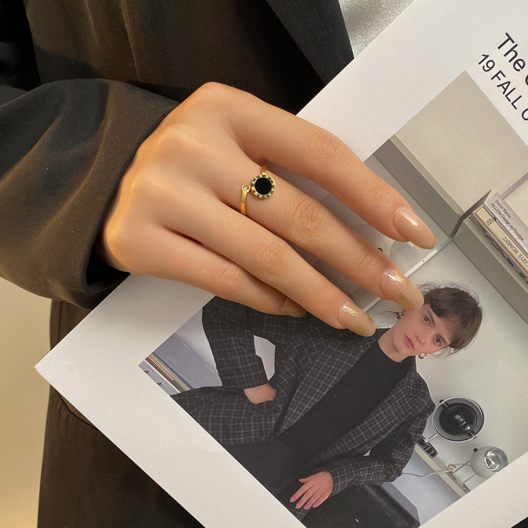 Celeste Roman Halo Ring