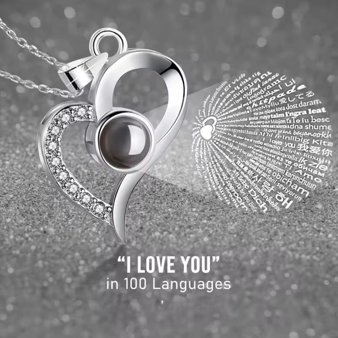 Heart Shaped - I Love You Pendant Necklace
