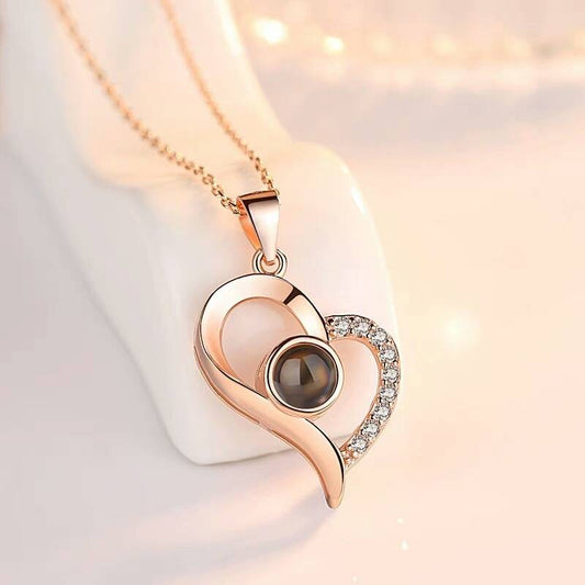 Heart Shaped - I Love You Pendant Necklace