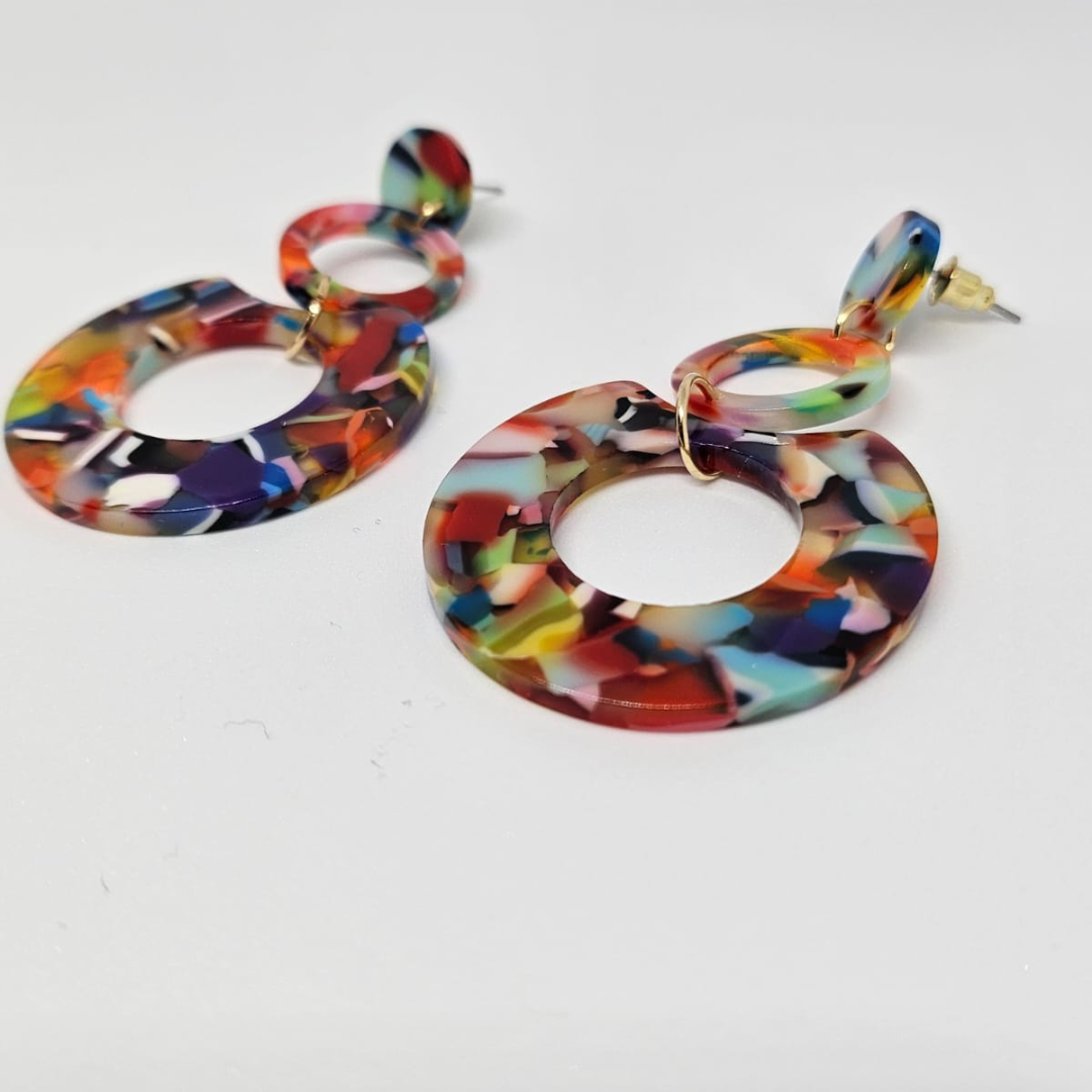Multi-layer Circle Earrings