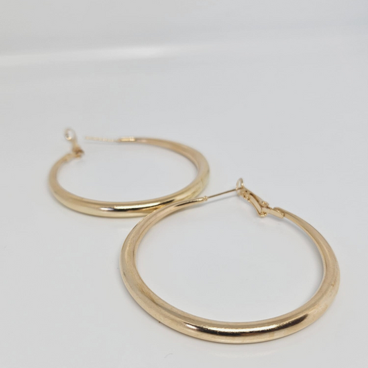 Gold Plated Geometric Hoop Earring - Pack of 3