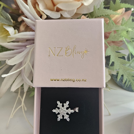 Snow Flake Anxiety Fidget Spinner Rings - Adjustable 925 Silver