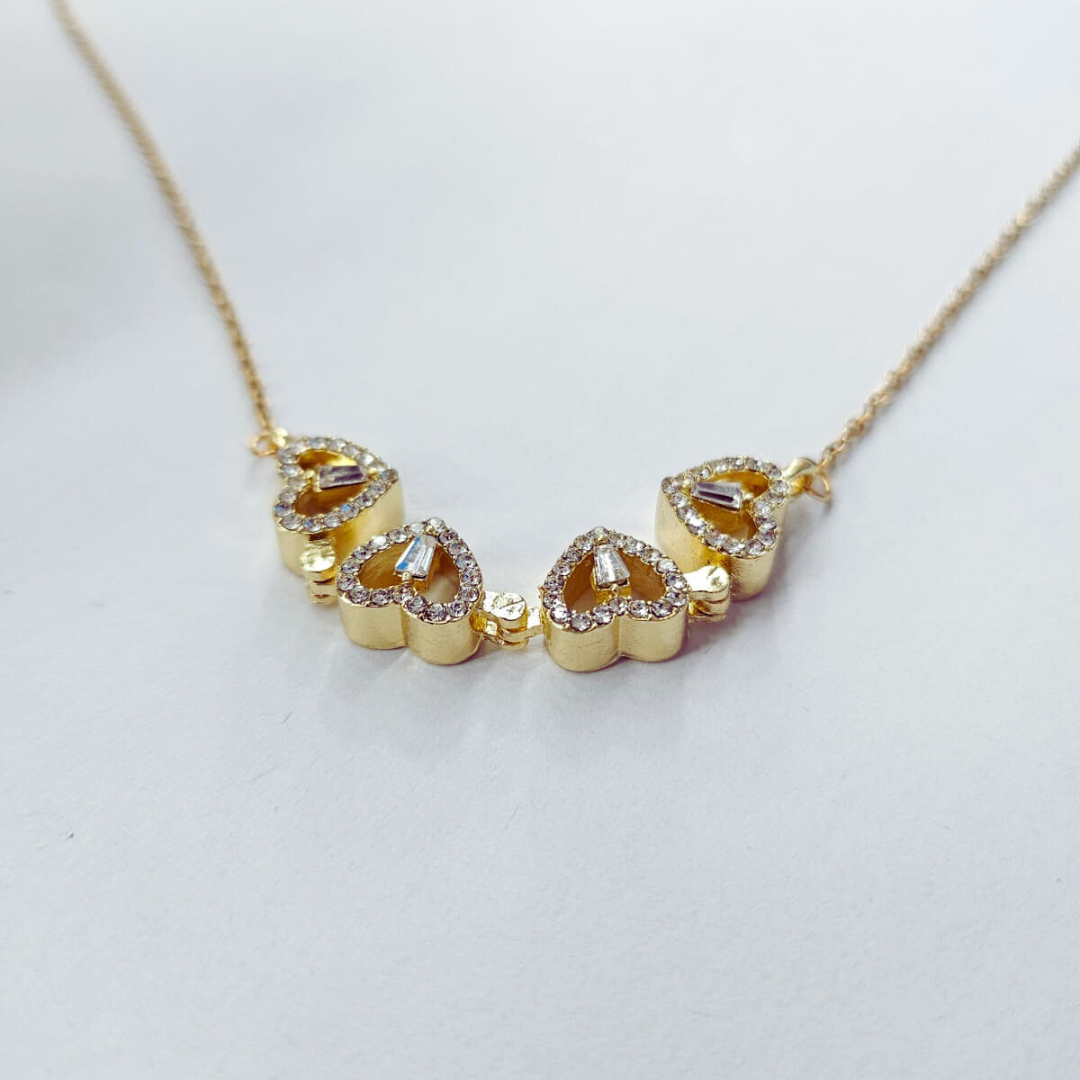 Crystal Heart shape Pendant Necklace