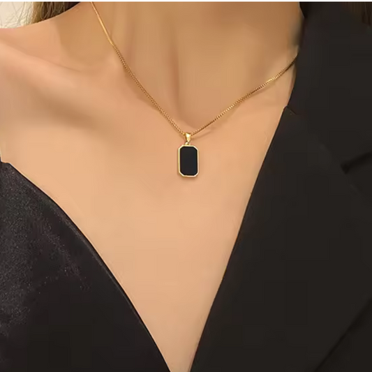 Rectangular Shape Pendant Necklace
