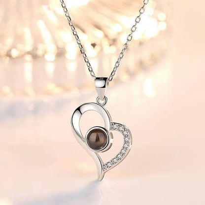 Heart Shaped - I Love You Pendant Necklace