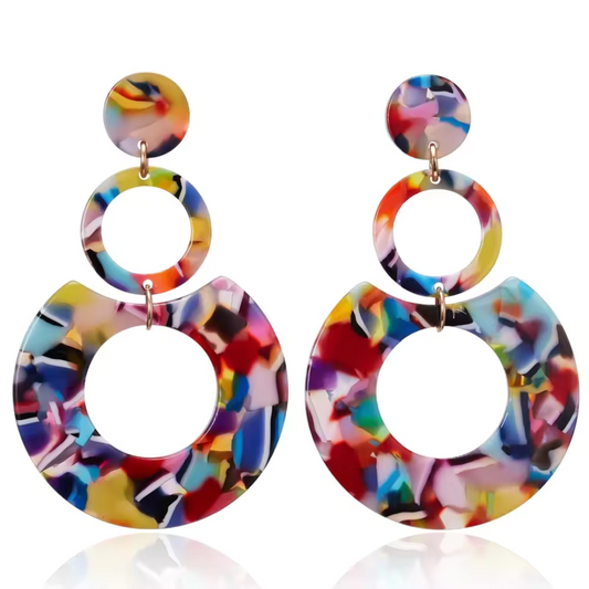 Multi-layer Circle Earrings