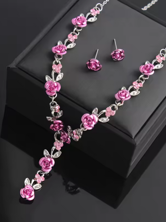 Handcrafted Flower Chain Necklace