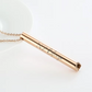 Mindful Breathing Necklace Gold