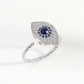 Evil Eye Fidget Spinner Rings - Adjustable 925 Silver