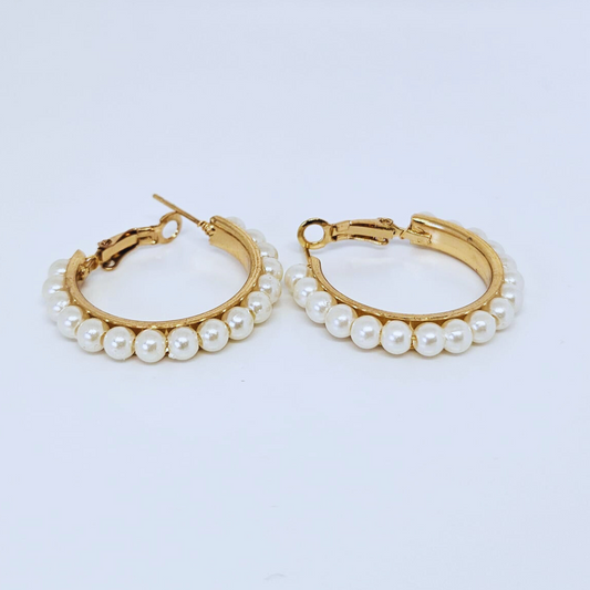 Gold Plated Geometric Hoop Earring - Pack of 5