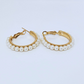 Gold Plated Geometric Hoop Earring - Pack of 5
