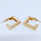 Gold Plated Geometric Hoop Earring - Pack of 5