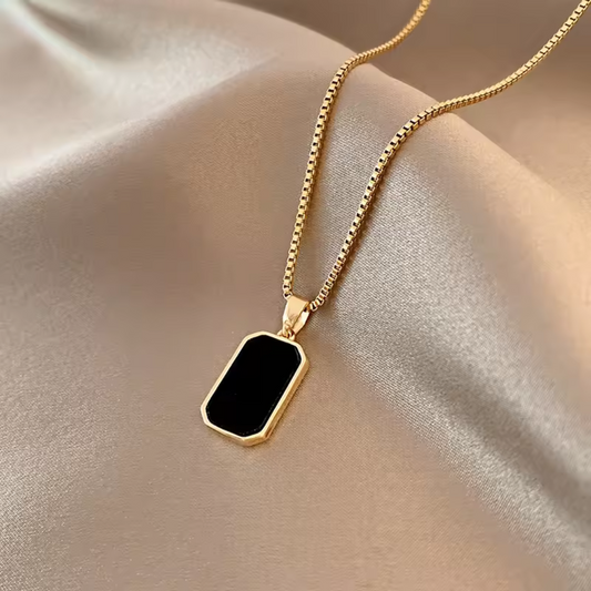 Rectangular Shape Pendant Necklace