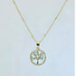 Everblue Tree Of Life Pendant Necklace 18K Gold