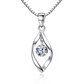 Zircon Wave Pendant Necklace
