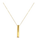 Mindful Breathing Necklace Gold
