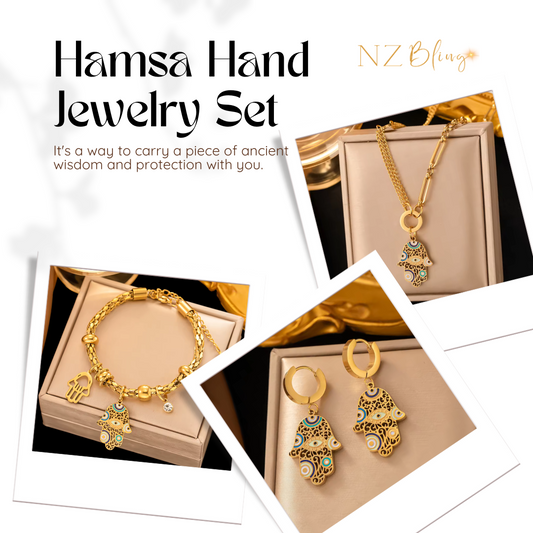 Hamsa Hand Jewelry Set